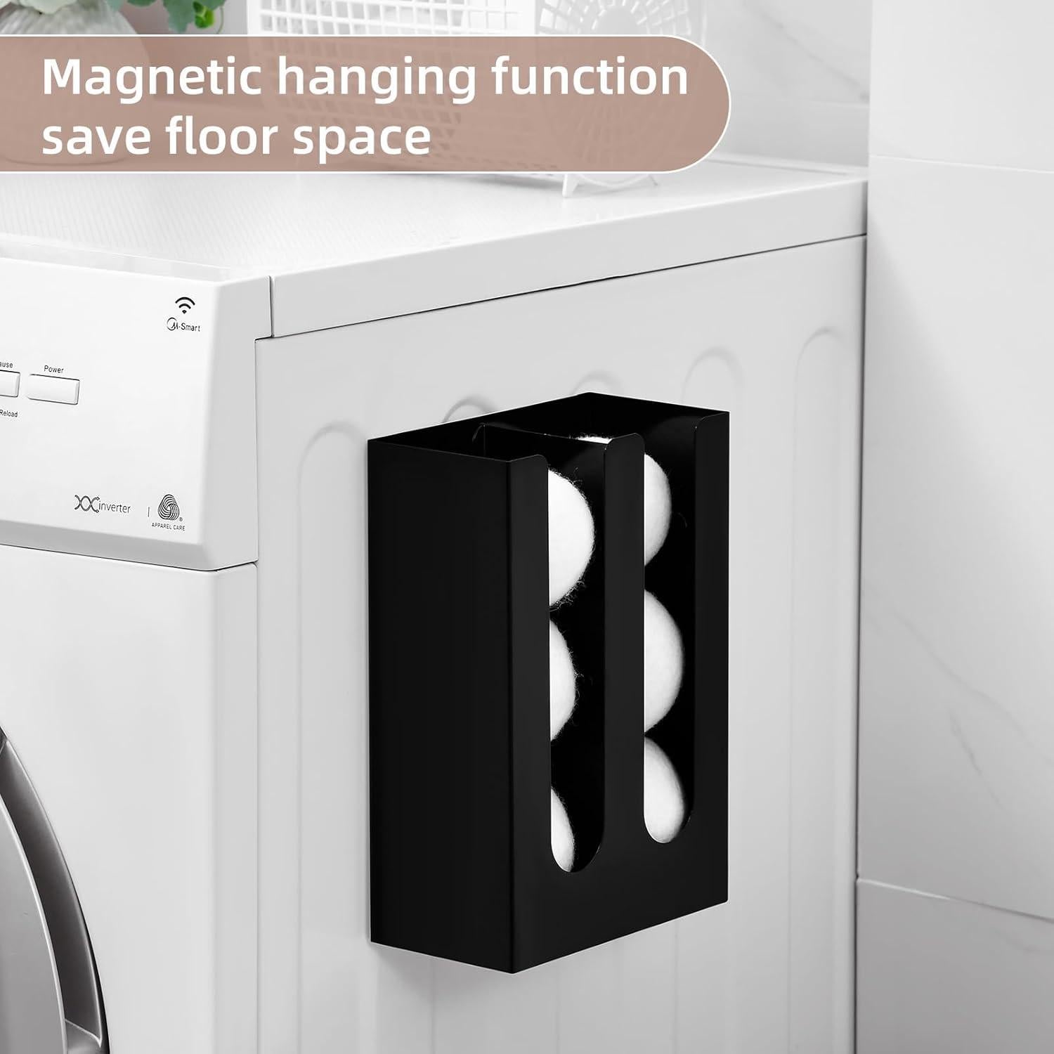 Soporte Magnético para Pelotas de Secadora SUBEKYU Negro