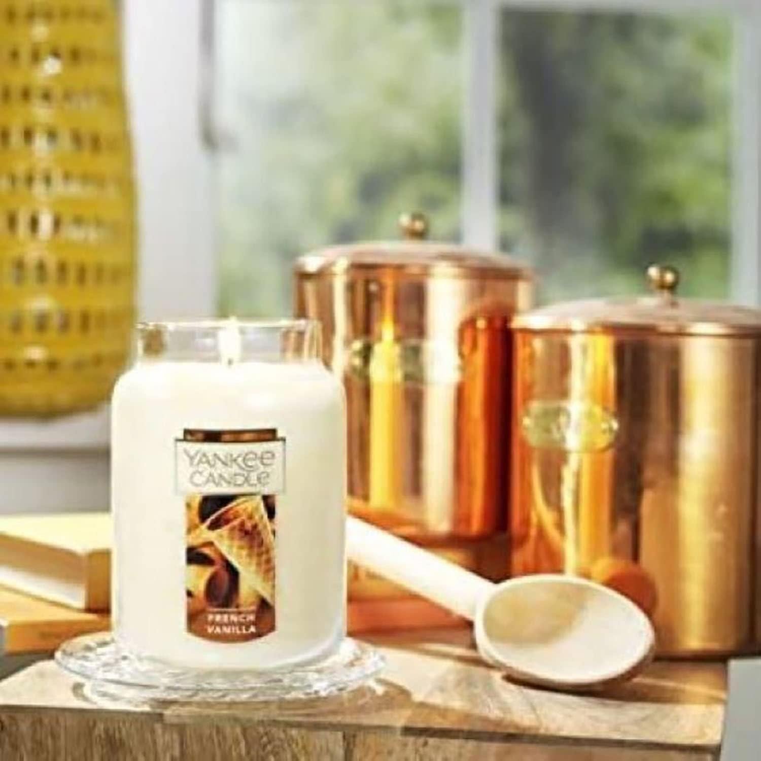 Vela Aromática Yankee Candle Vainilla Francesa 622g Tarro Grande