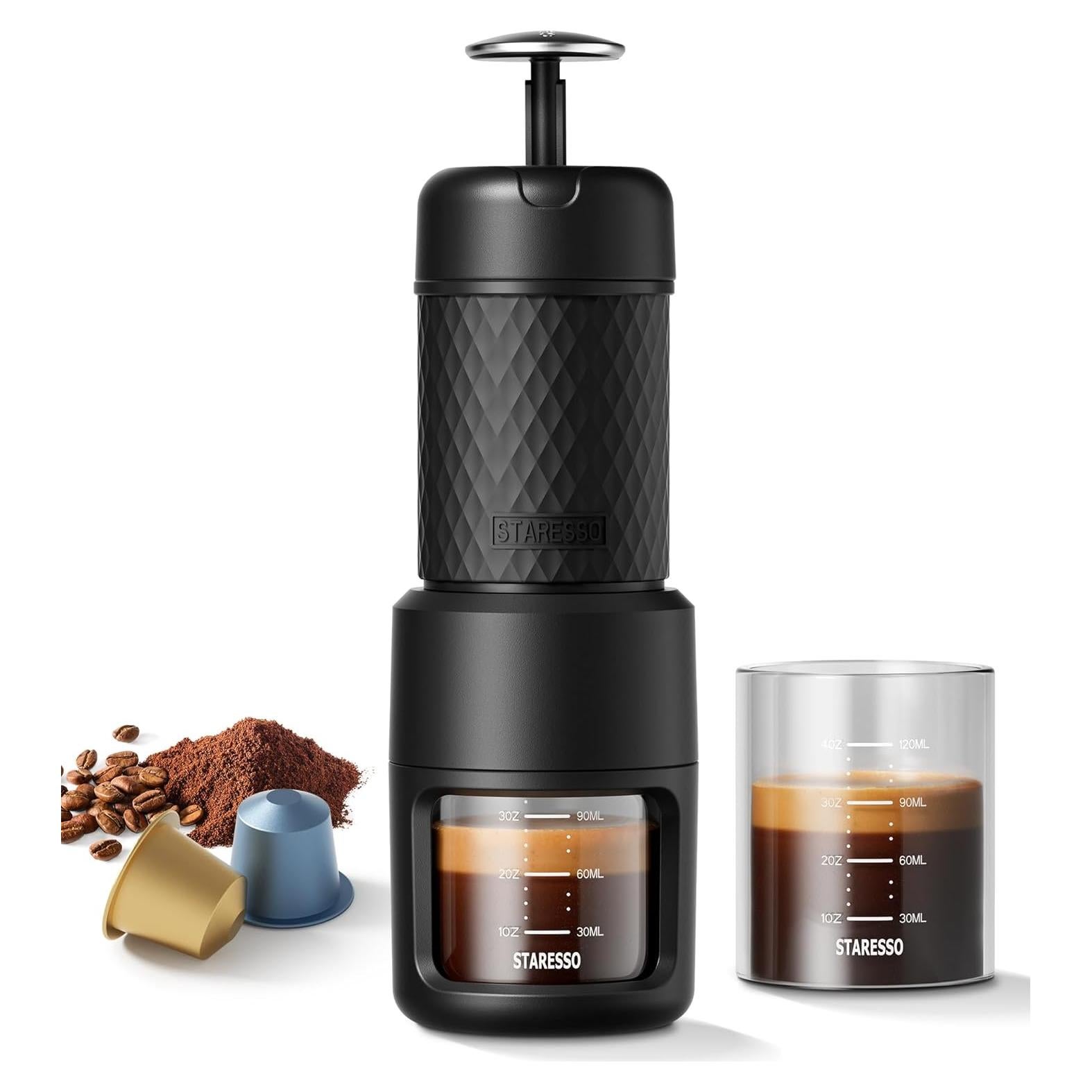 Cafetera Portátil STARESSO CLÁSICO 2 en 1 Espresso Manual