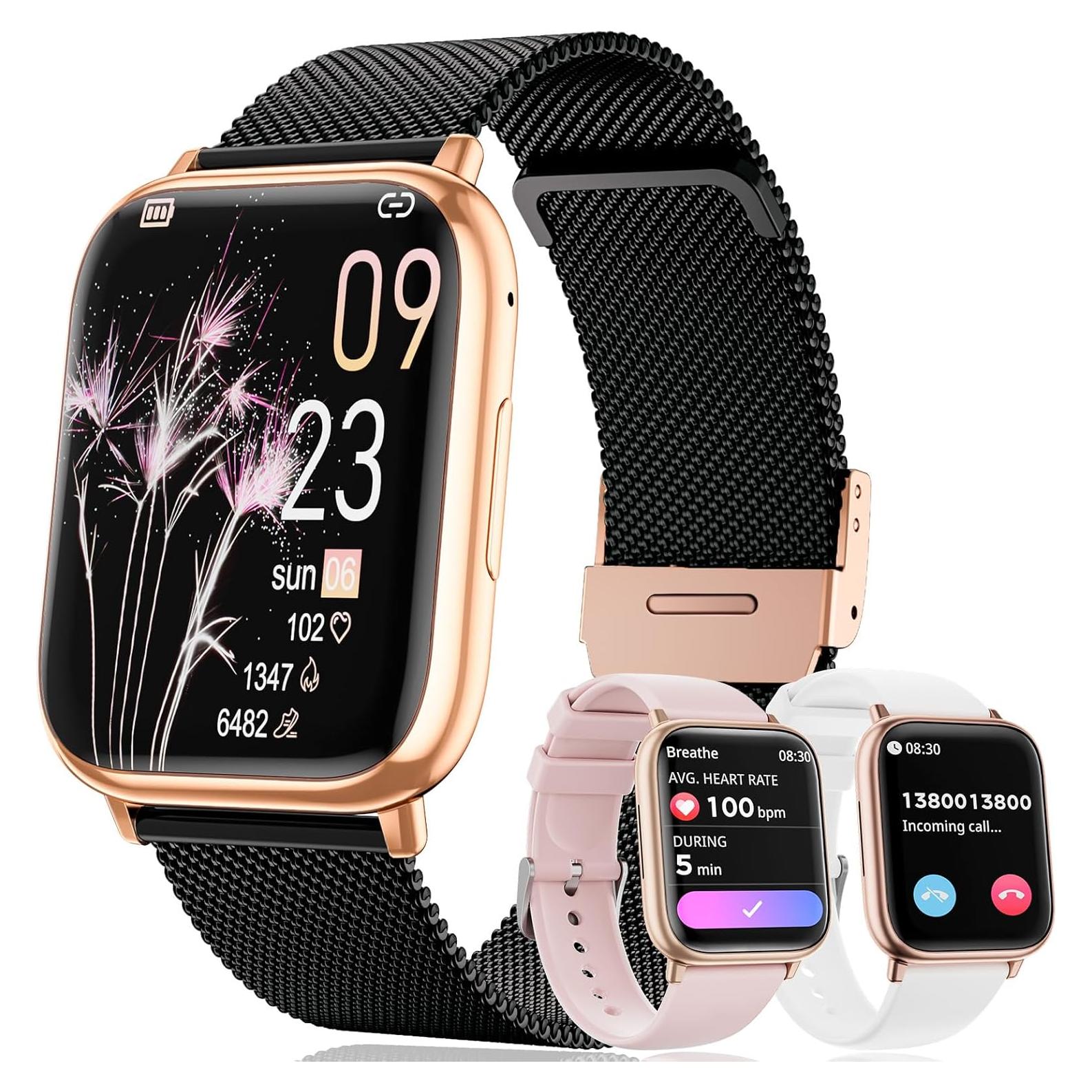 Reloj Inteligente Fitness Loekneue G93 1.39" IP68 Salud Mujer