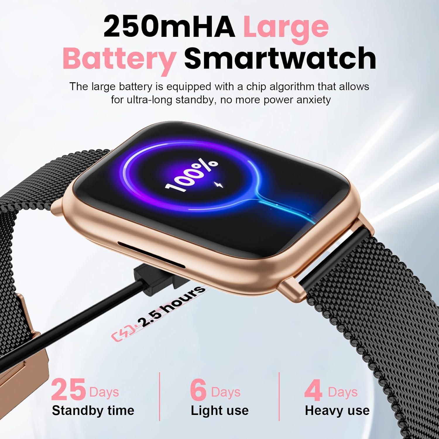 Reloj Inteligente Fitness Loekneue G93 1.39" IP68 Salud Mujer