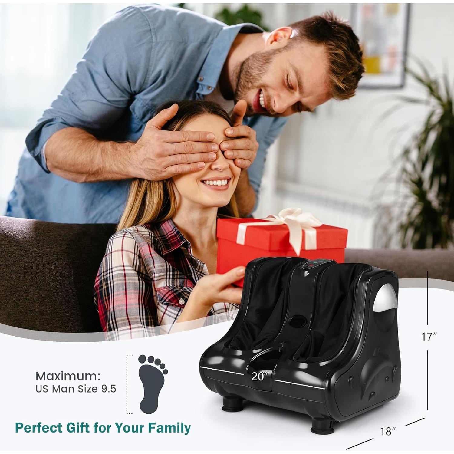 Masajeador eléctrico de pies y pantorrillas COSTWAY LMF-01 con calefacción y vibración