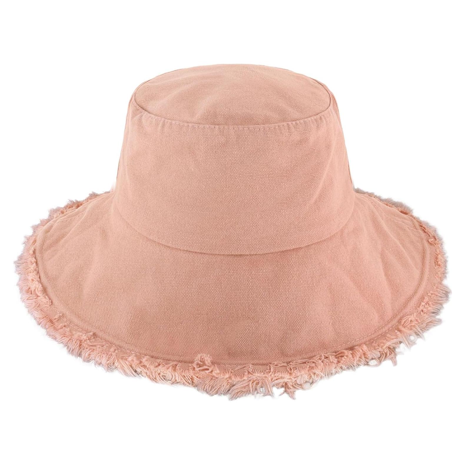 Sombrero de Cubo Desgastado CHOK.LIDS Unisex Algodón Rosa Antiguo