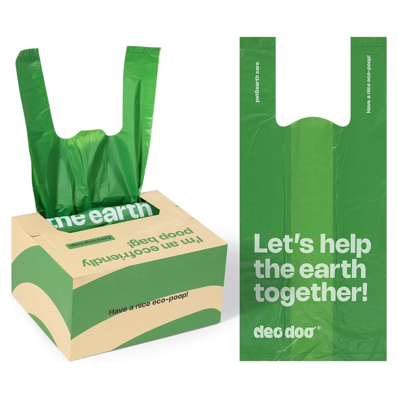 Bolsas de Excremento de Perro Deo Doo 300 Cuentas Grandes