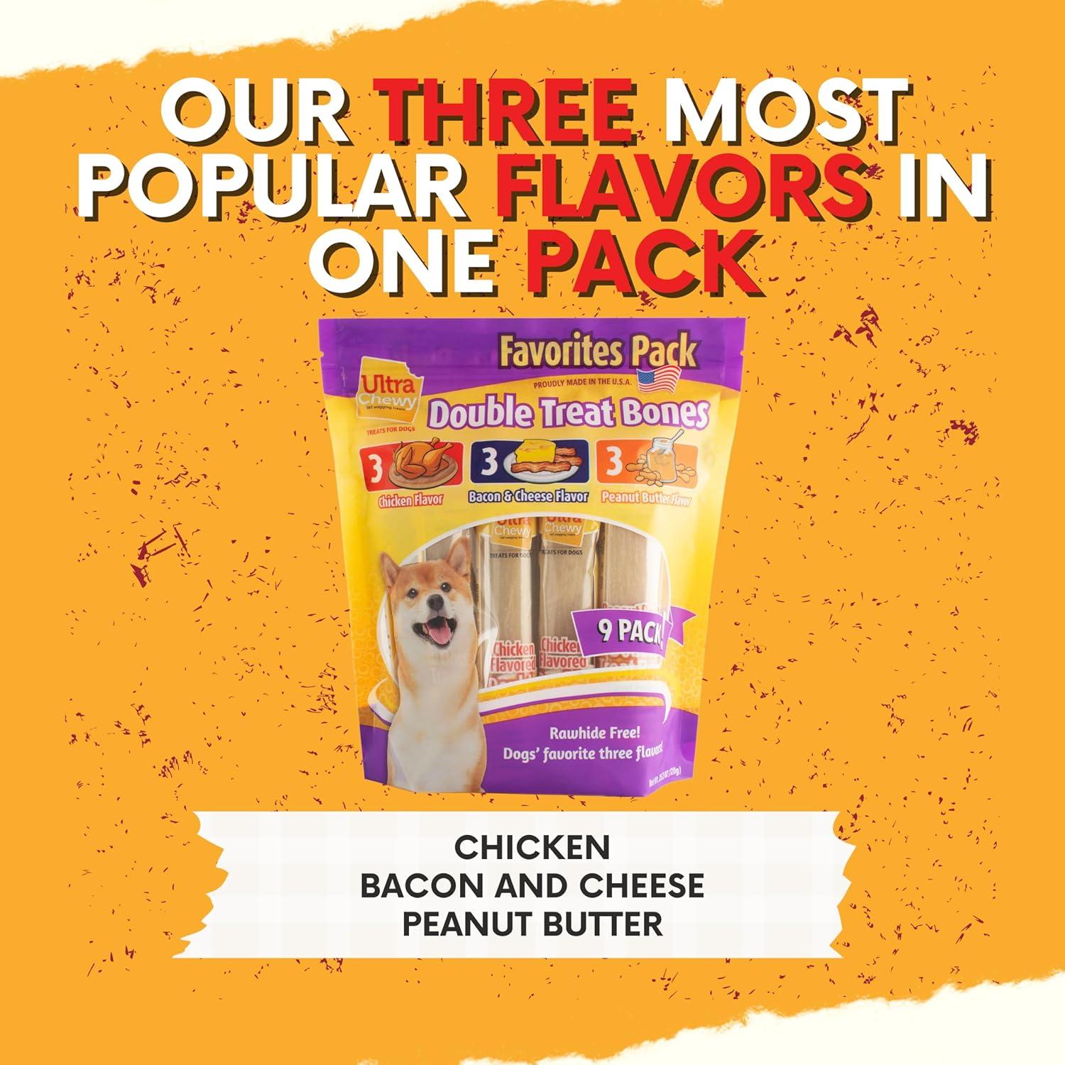 Huesos Doble Tratamiento Ultra Masticables Ultra Chewy 9 Piezas