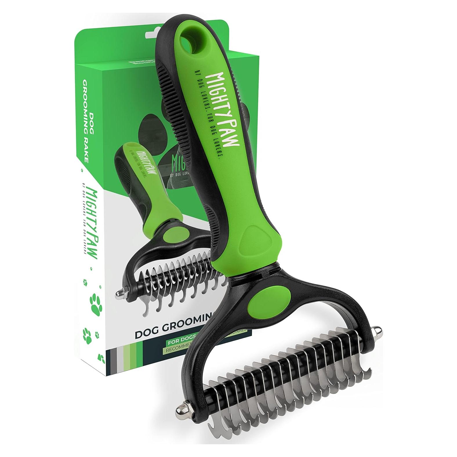 Cepillo de Aseo para Perros Mighty Paw - Peine Doble Cara 2 en 1