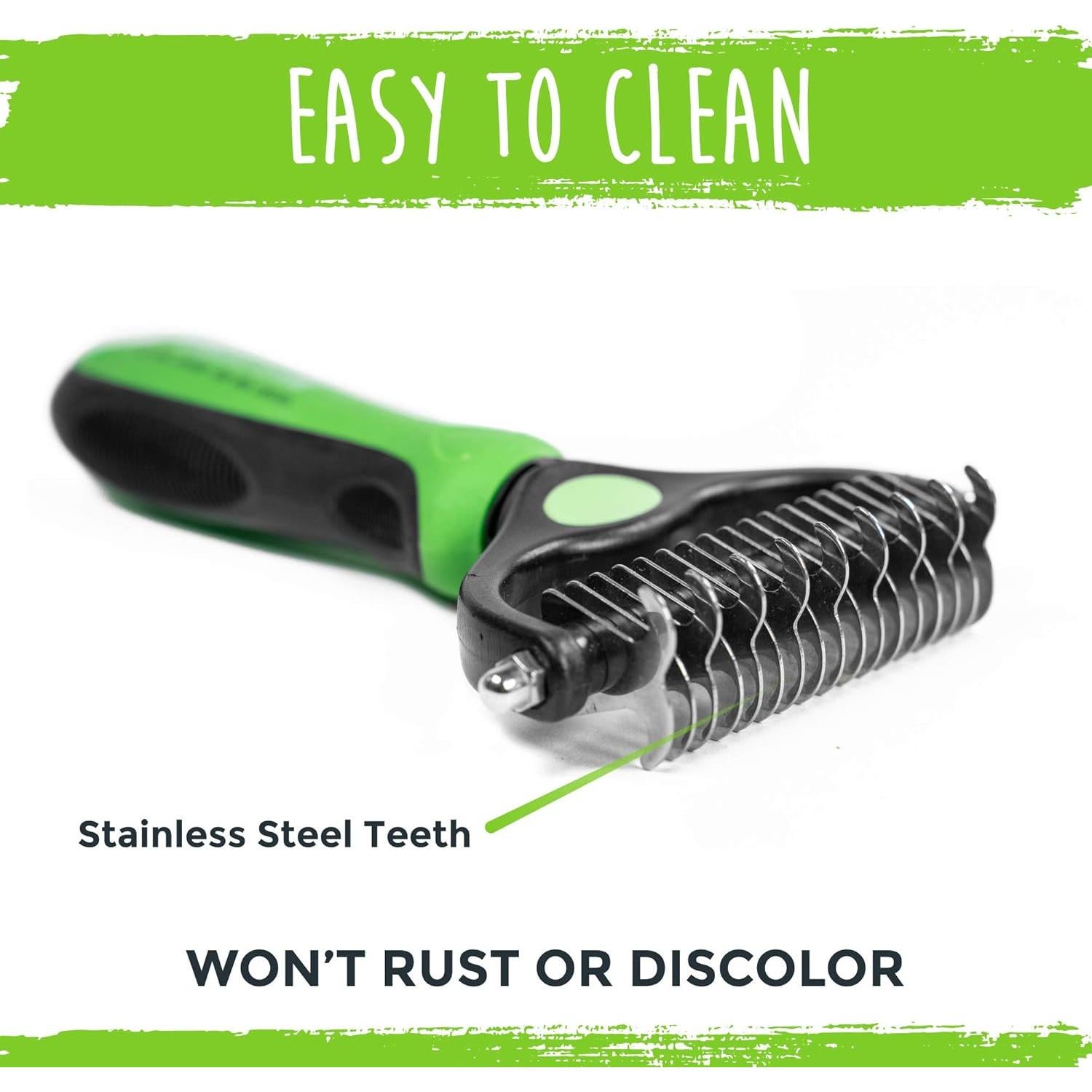 Cepillo de Aseo para Perros Mighty Paw - Peine Doble Cara 2 en 1