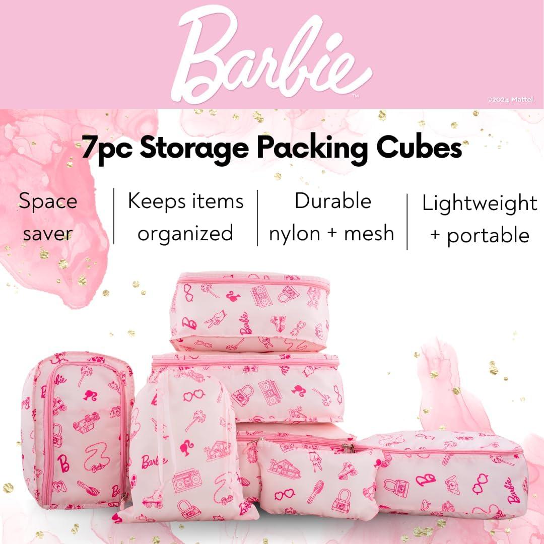 Set de 7 Cubos de Almacenamiento Barbie Franco - Viaje Organizado
