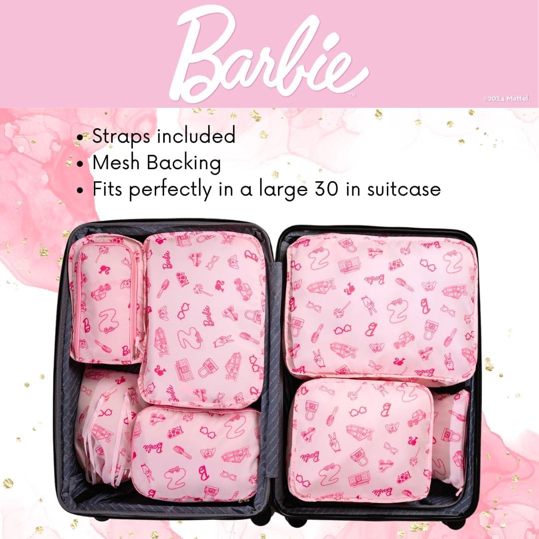 Set de 7 Cubos de Almacenamiento Barbie Franco - Viaje Organizado