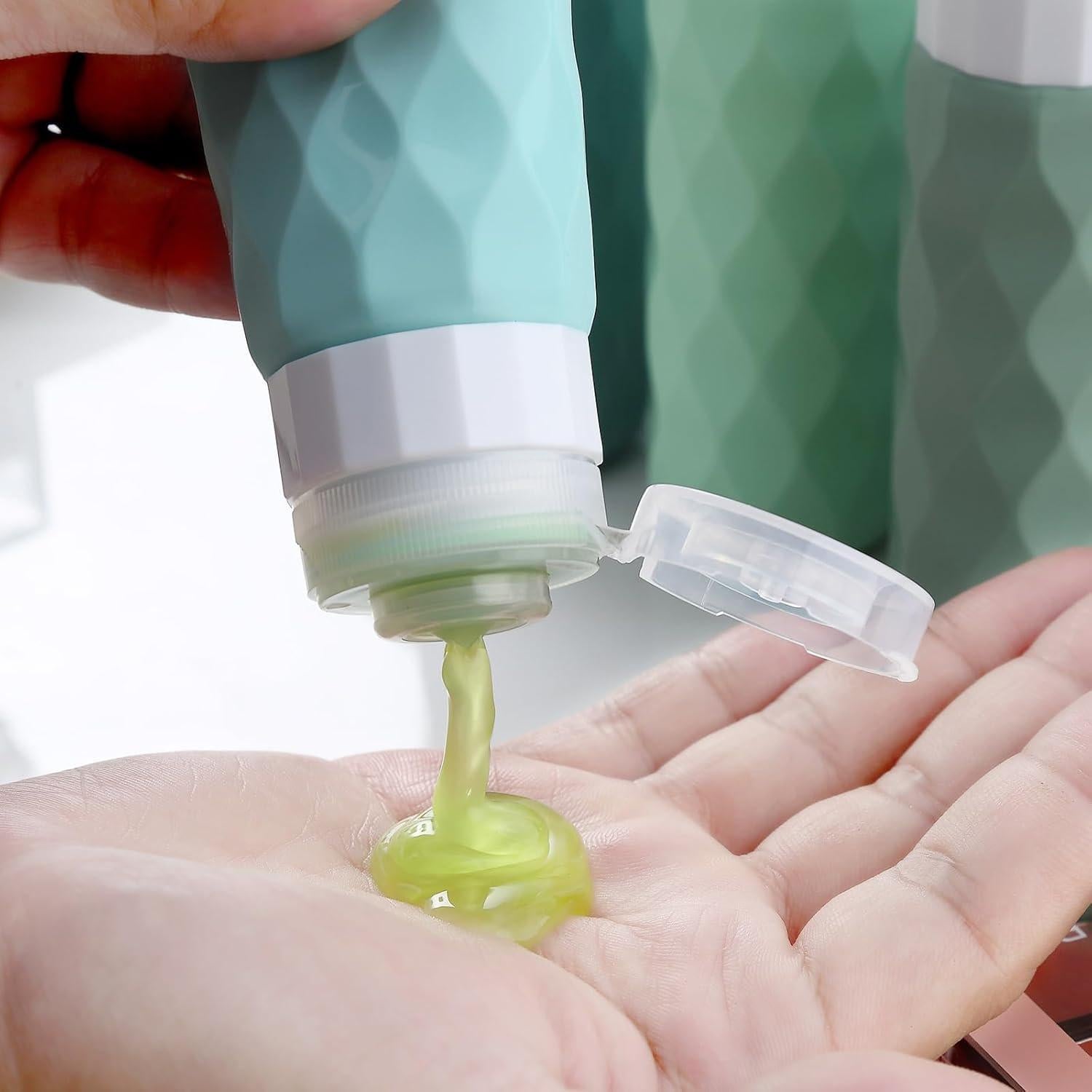 Botellas de Viaje Gemice 90ml A prueba de Fugas Set de 4