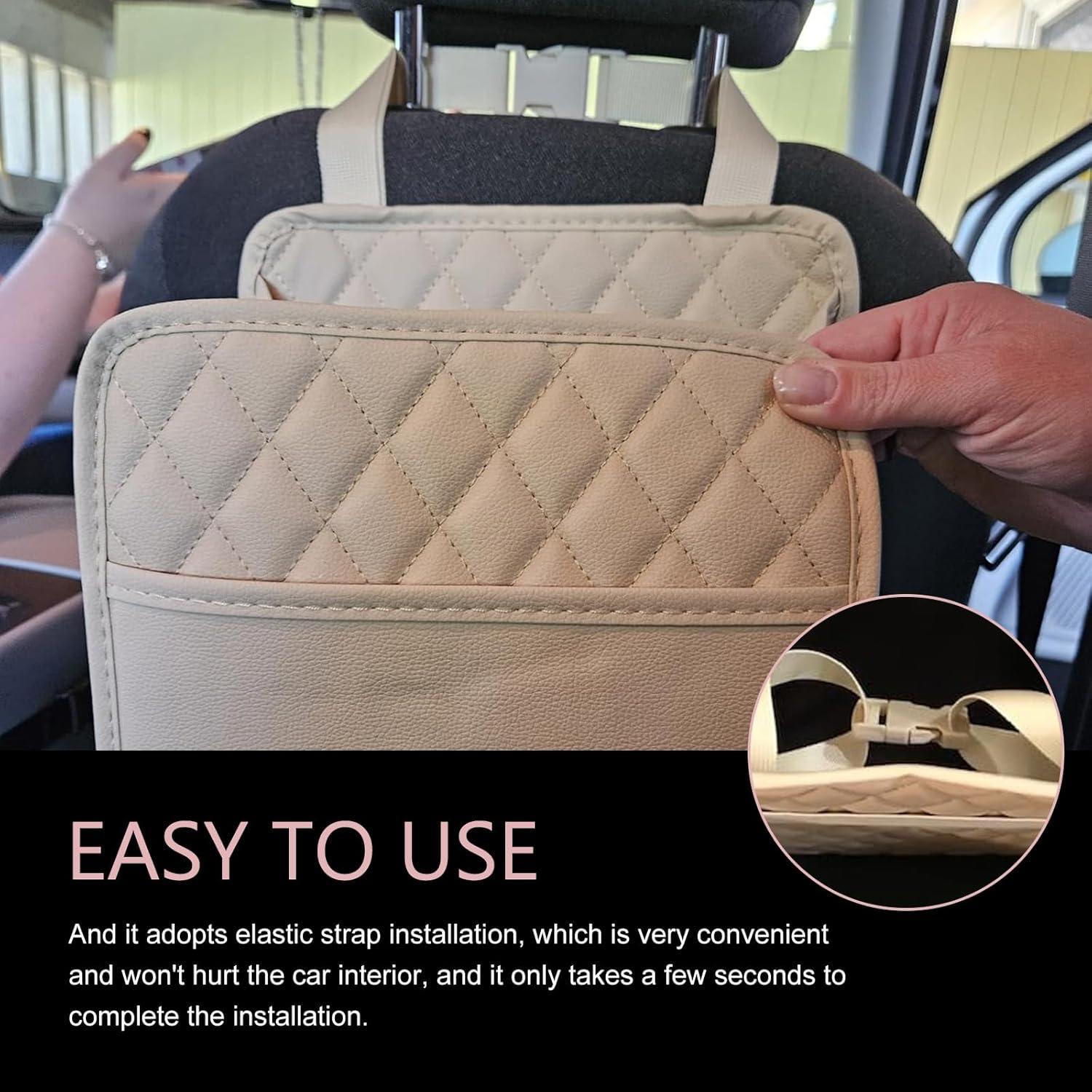 Organizador de Asiento de Coche Ferianl Beige Impermeable