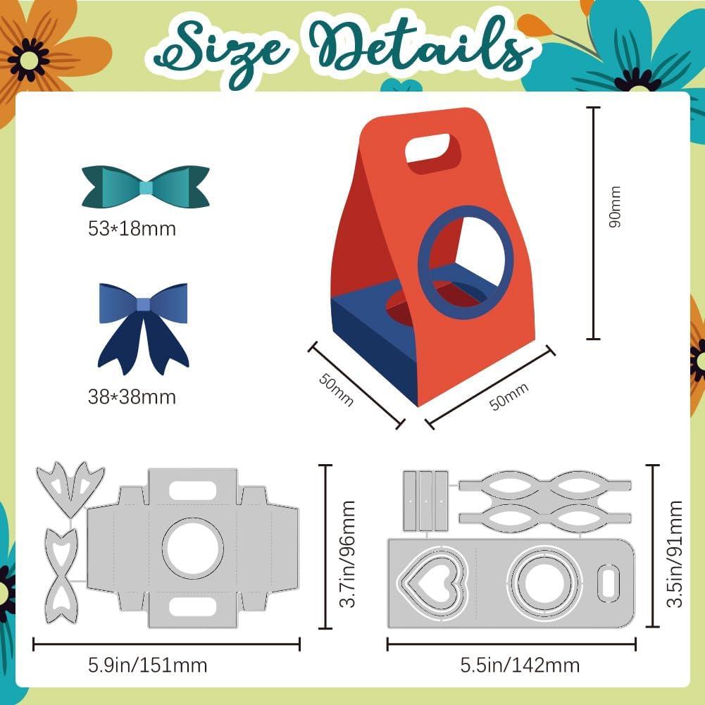 Troqueles de Corte Caja de Chocolate 3D DELORIGIN 2 Piezas