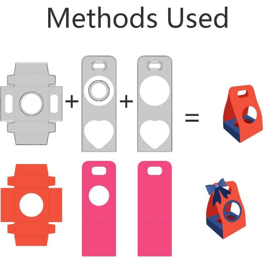 Troqueles de Corte Caja de Chocolate 3D DELORIGIN 2 Piezas