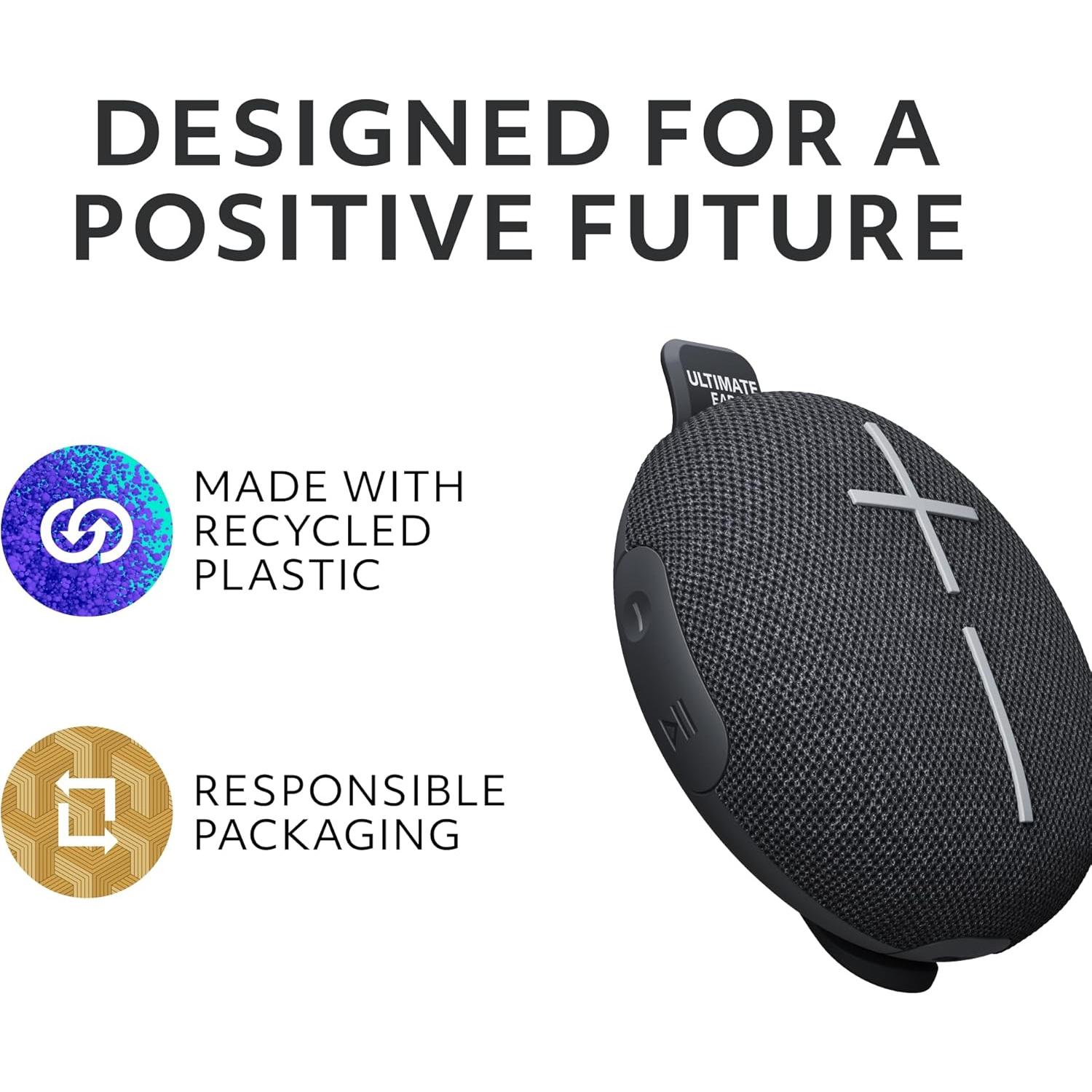 Altavoz Bluetooth Ultimate Ears MINIROLL Impermeable 12h Negro