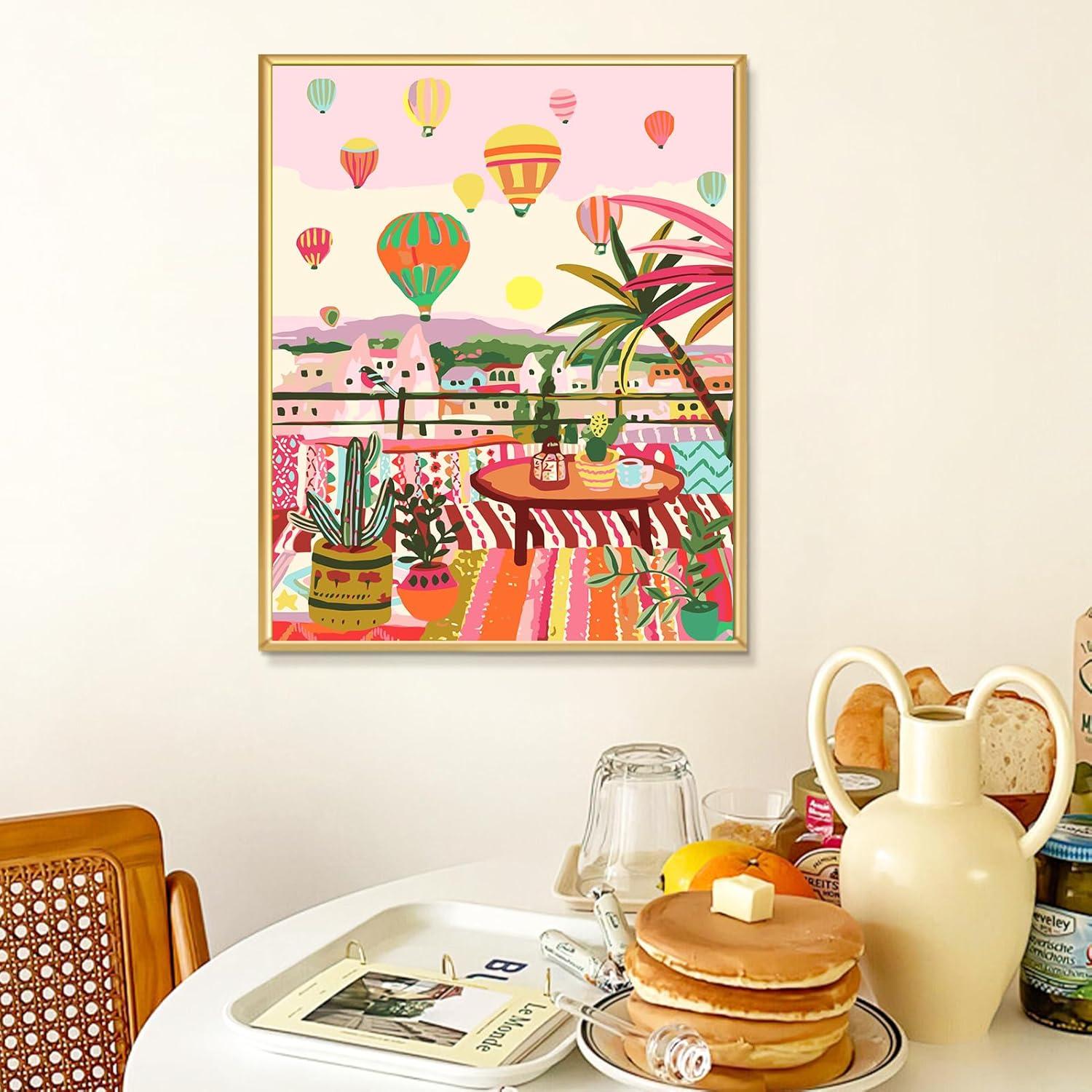 Kit de Pintar por Números YALKIN 40x50 cm Acrílico para Adultos