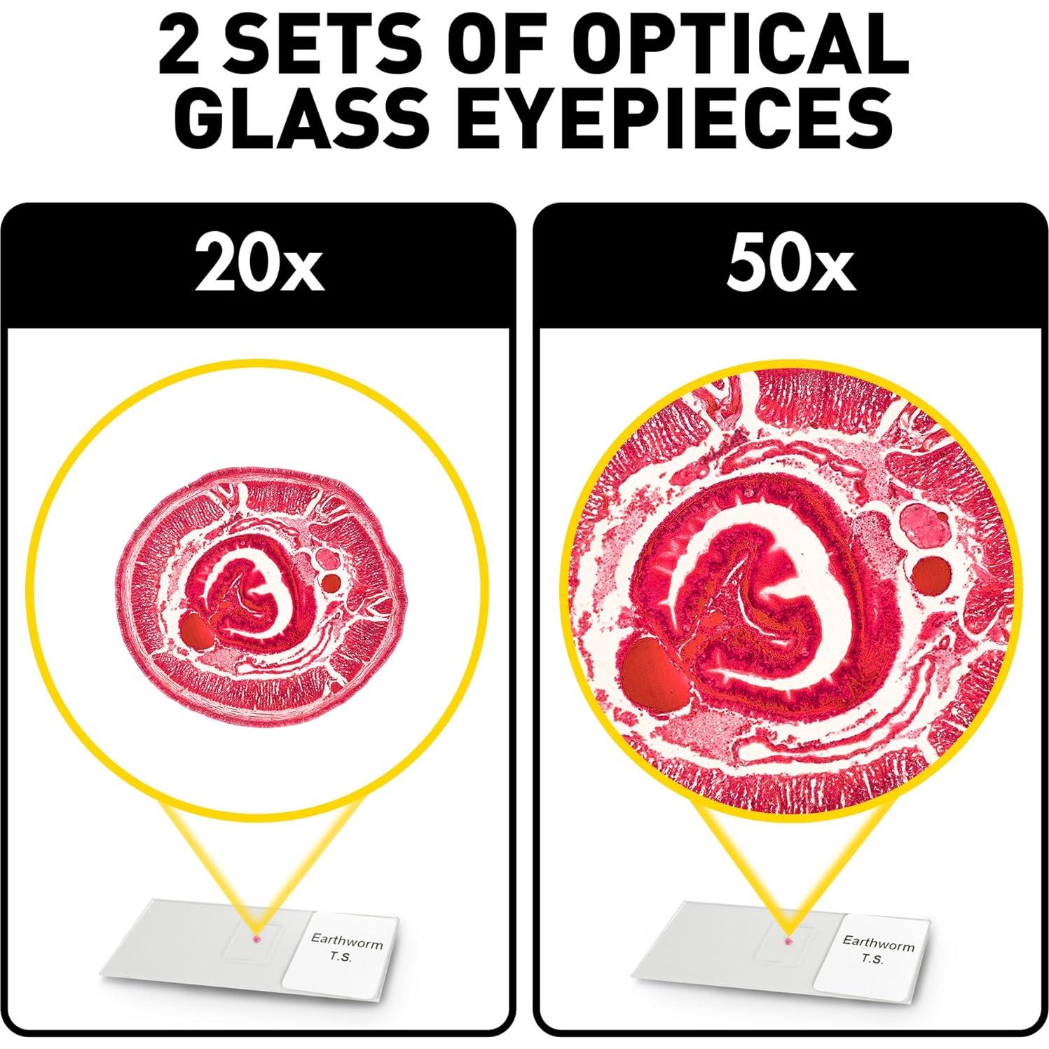 Microscopio Doble LED National Geographic con 50 Accesorios