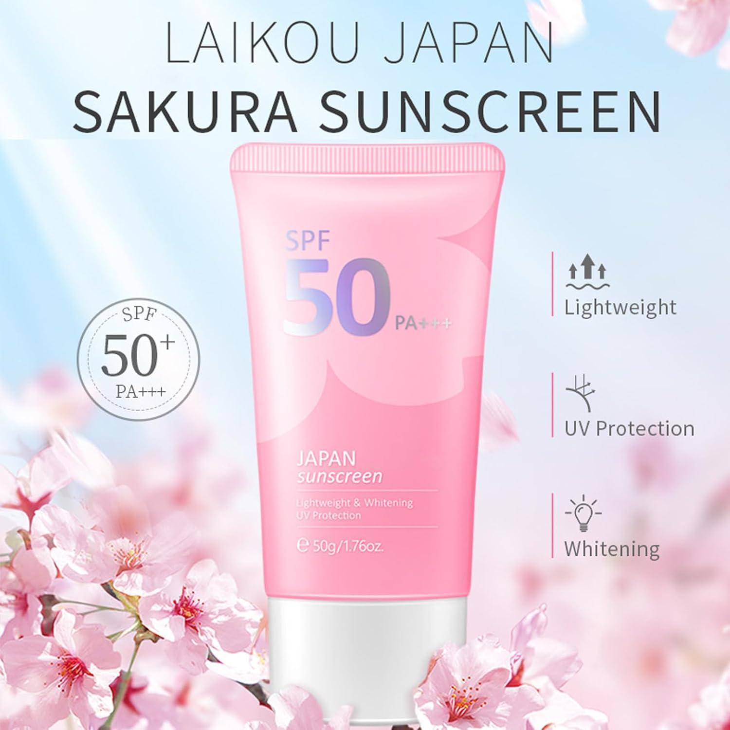 Protector Solar Facial Japan Sakura SPF 50 PA+++ 50g