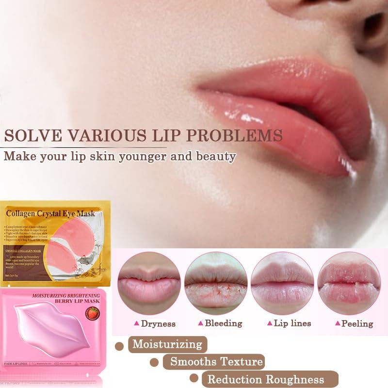 20 Pares de Mascarillas Hidratantes Aaiffey para Labios y Ojos