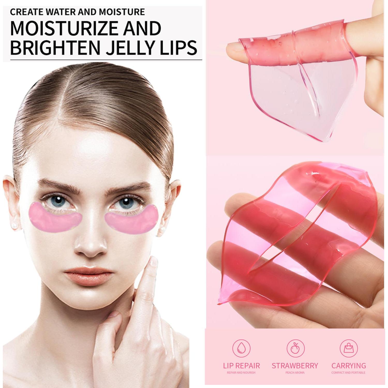 20 Pares de Mascarillas Hidratantes Aaiffey para Labios y Ojos