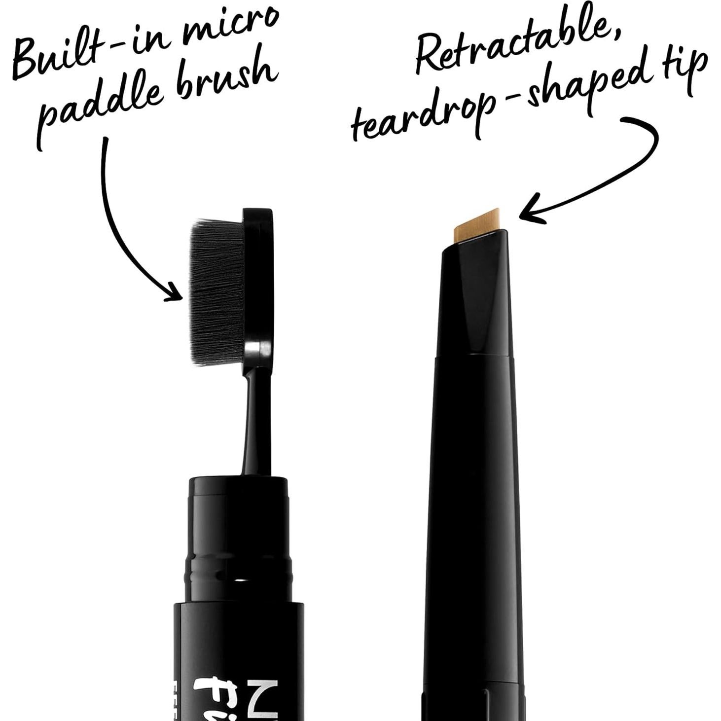 Lápiz de Pomada para Cejas NYX Fill & Fluff 01 Rubia