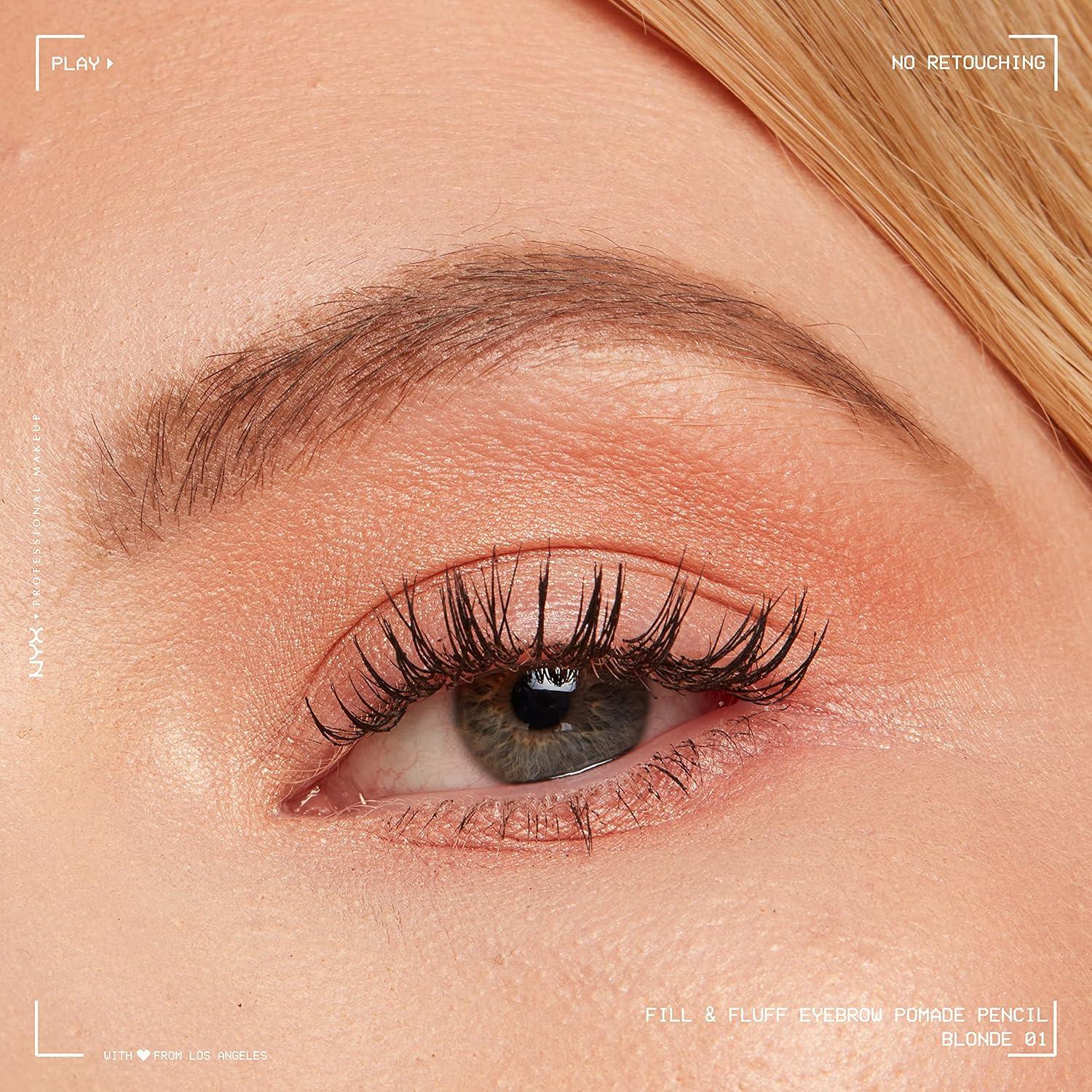 Lápiz de Pomada para Cejas NYX Fill & Fluff 01 Rubia