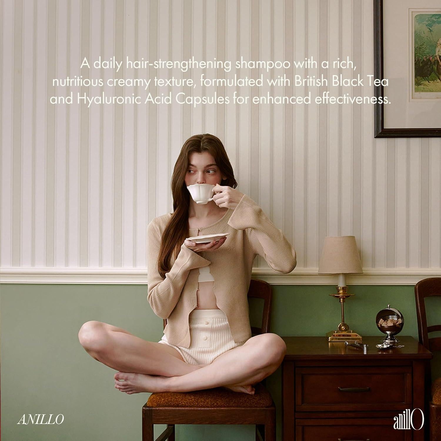 Champú Vegano Nutritivo Té Negro 450ml - Hidratación y Fortalecimiento