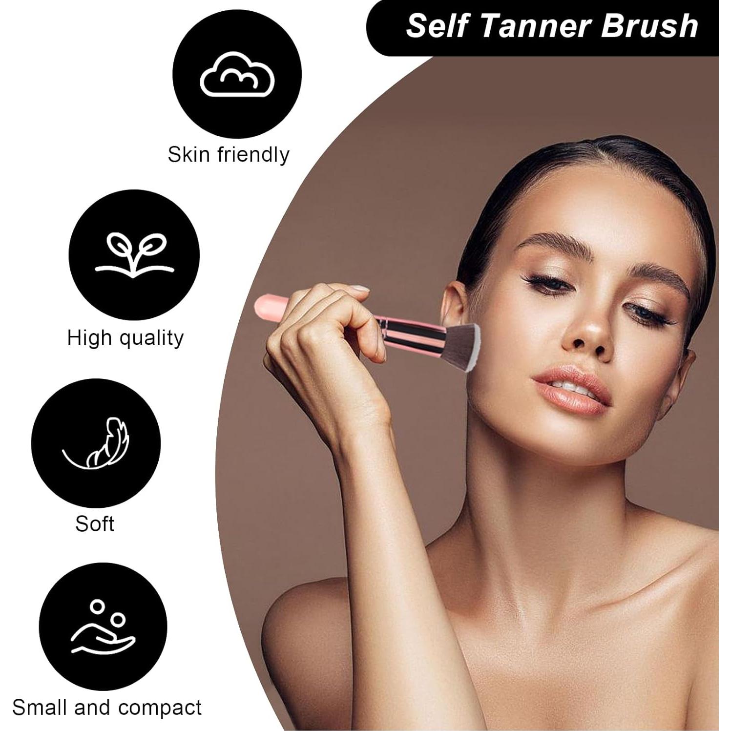 Kit de Aplicador de Autobronceador FIRSTPELLA 4 Piezas Negro