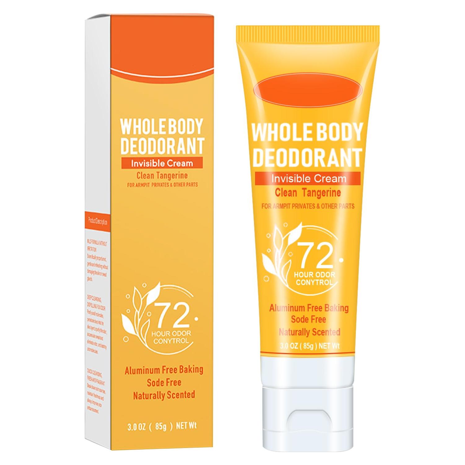 Desodorante Corporal Wenrny 72 Horas Sin Aluminio 85g Mandarina