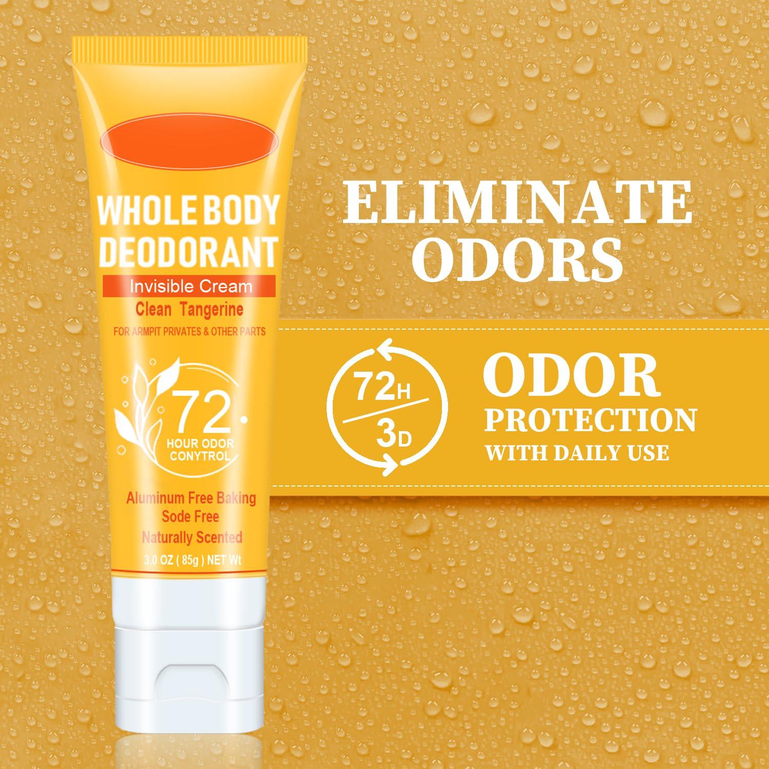 Desodorante Corporal Wenrny 72 Horas Sin Aluminio 85g Mandarina