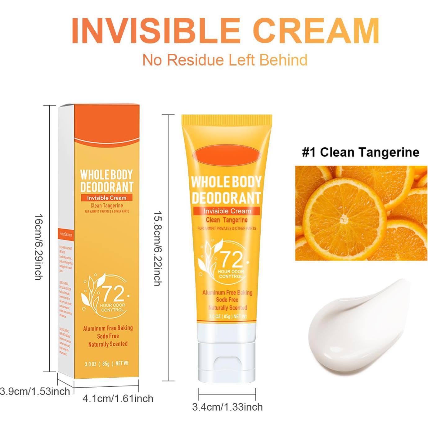 Desodorante Corporal Wenrny 72 Horas Sin Aluminio 85g Mandarina