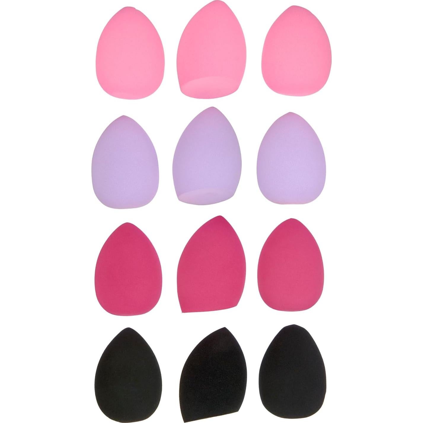 Paquete de 12 Esponjas de Maquillaje MHB - Beauty Blenders Variados