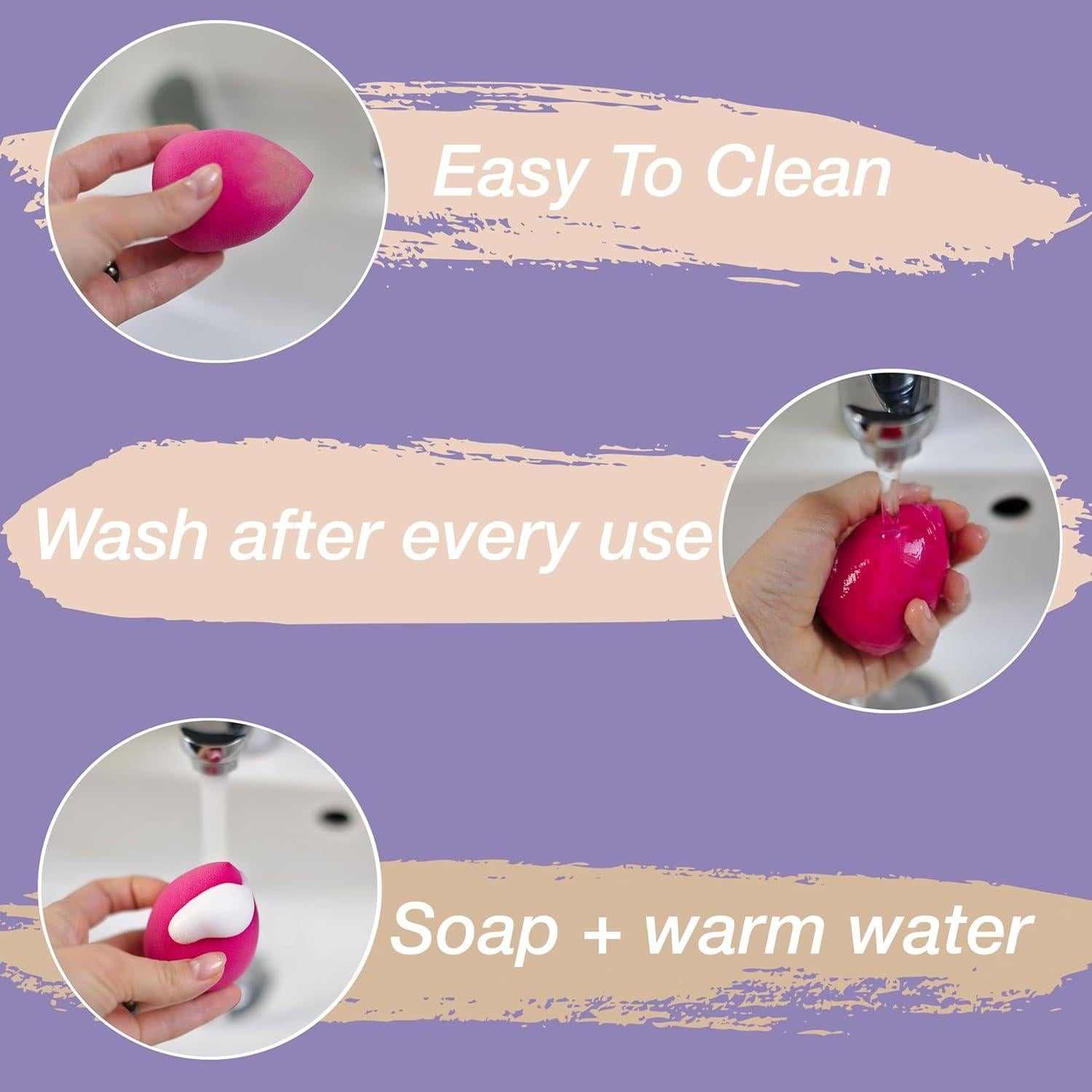 Paquete de 12 Esponjas de Maquillaje MHB - Beauty Blenders Variados