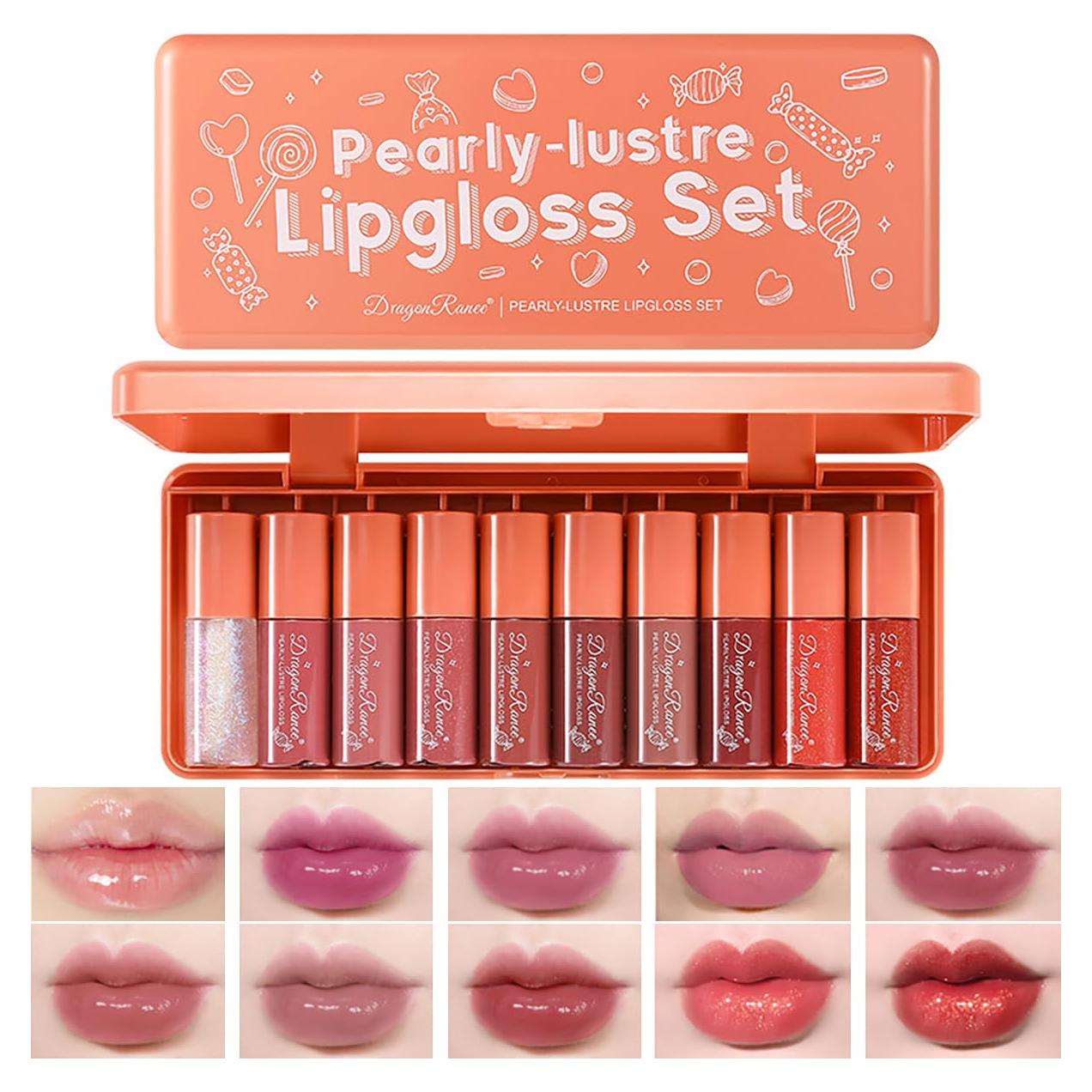 Juego de Tintes Labiales Coreano Alisesun 10 Colores Hidratantes