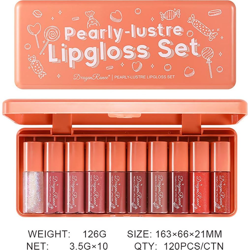 Juego de Tintes Labiales Coreano Alisesun 10 Colores Hidratantes