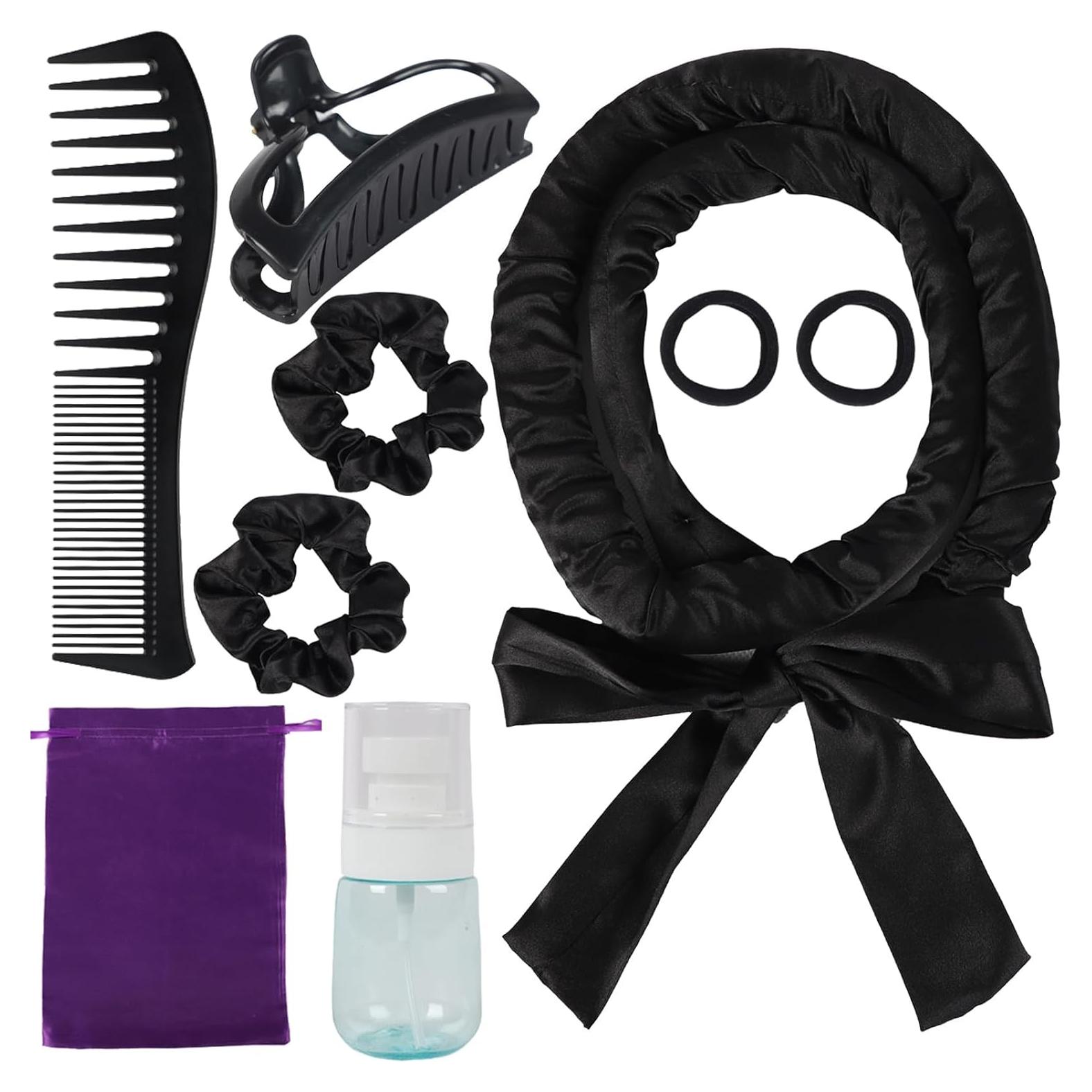 Rizador de Cabello Sin Calor Kossys Negro 1 Cuenta