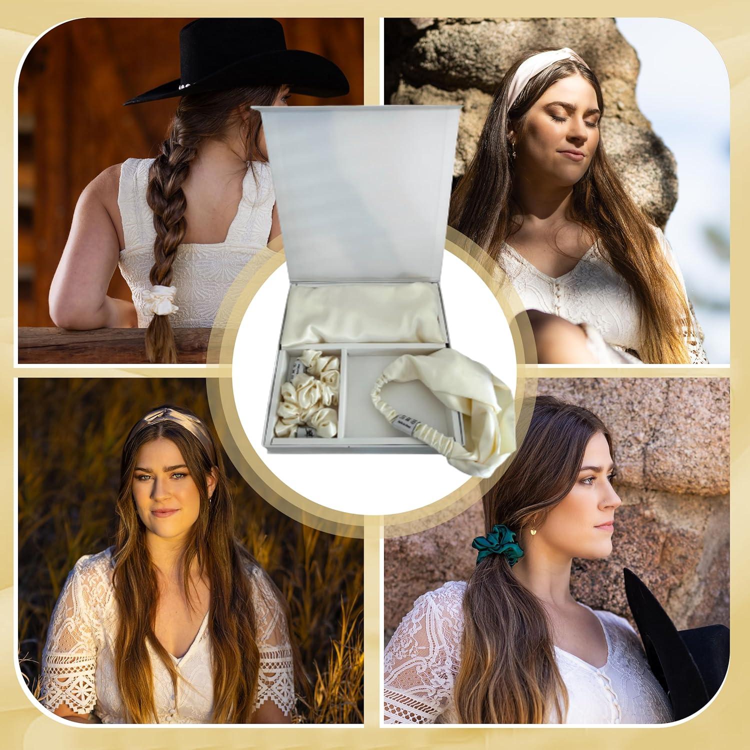 Juego de Regalo Funda de Almohada Seda American West 4 Piezas