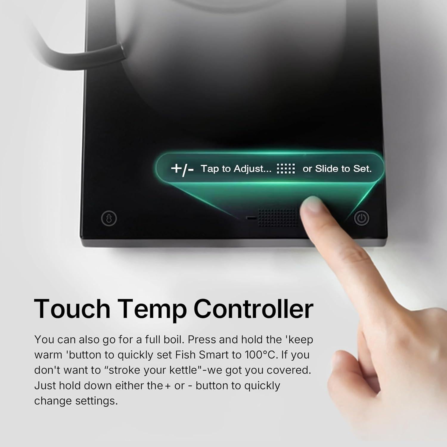 Hervidor Eléctrico TIMEMORE 600ML con Control de Temperatura