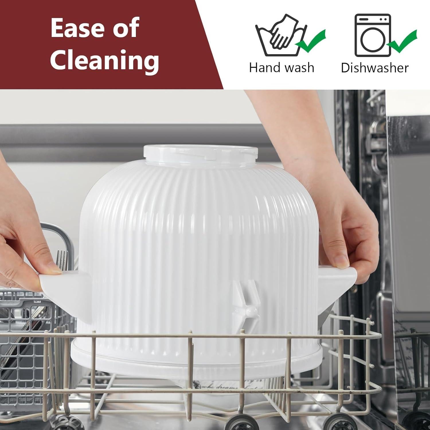 Tazón de Helado 2QT LETOMS para Kitchenaid 4.5/5/6/7QT