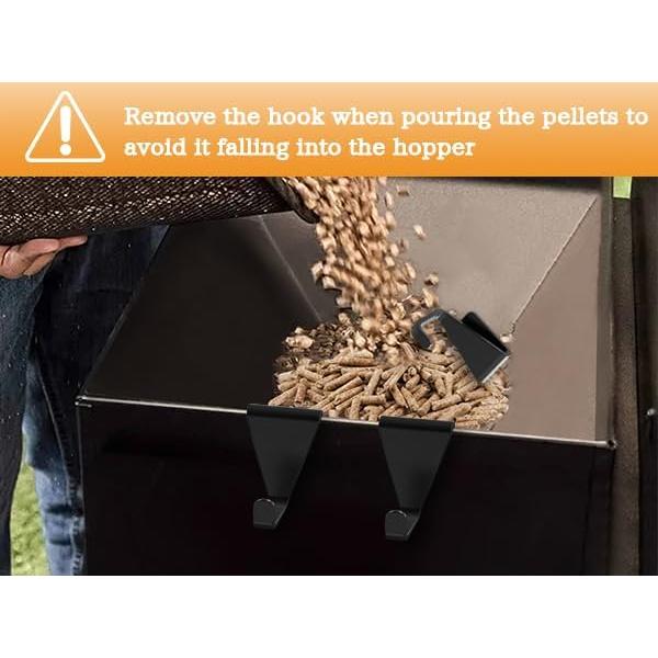 Ganchos para Parrillas Sirozi 3 Pack de Aluminio Negro