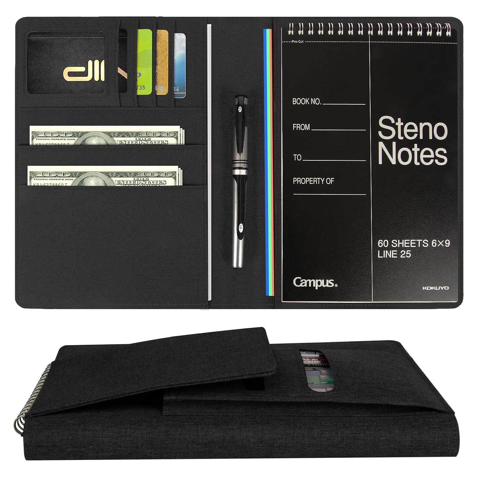 Cubierta para cuaderno Steno Ditiord A5 Negra Impermeable