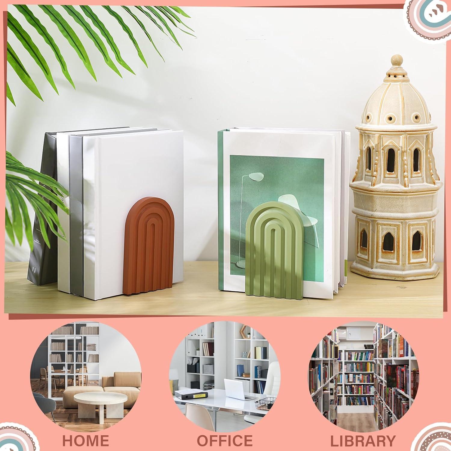 Soportes de Libros Arco Iris Harloon 4 Pcs Antideslizantes