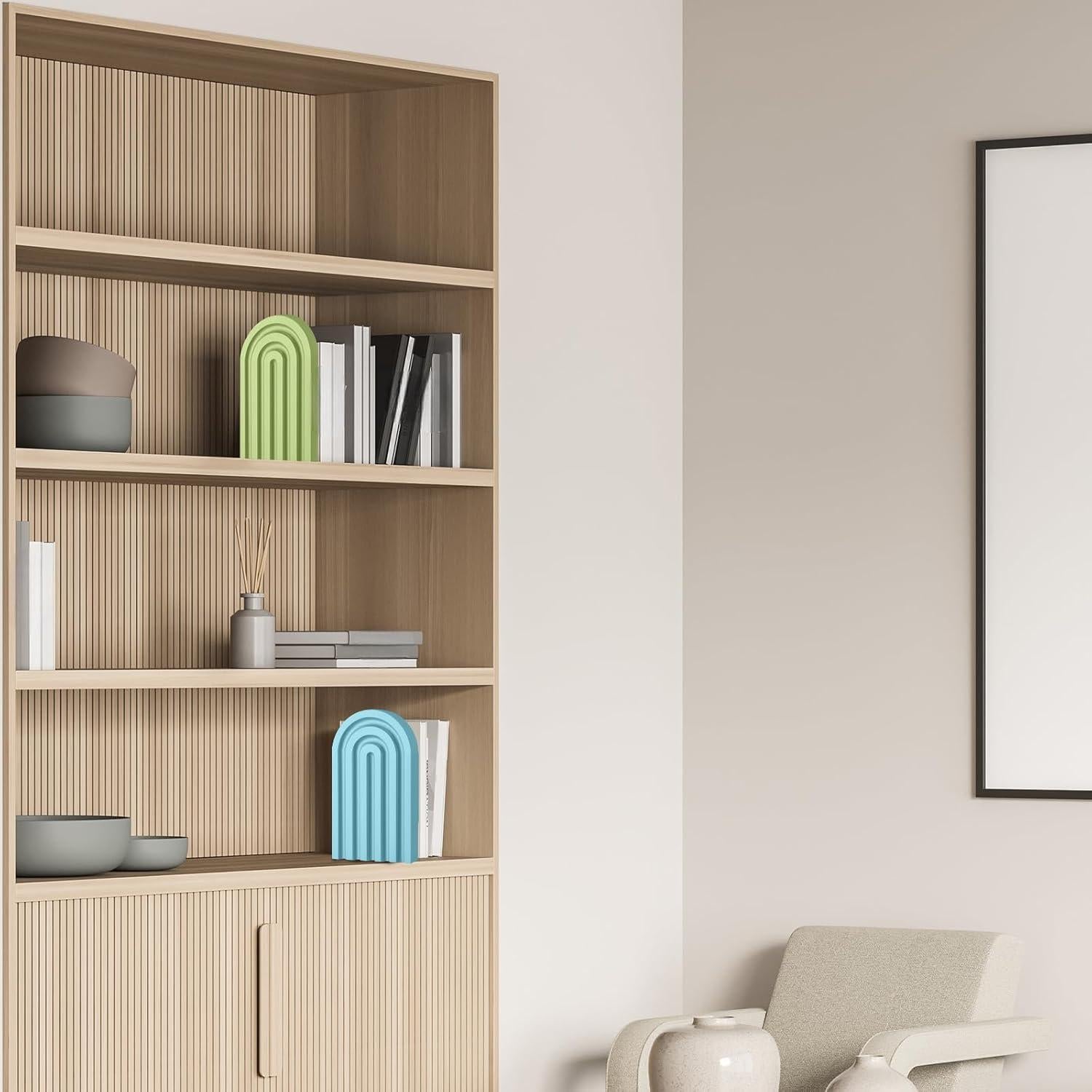 Soportes de Libros Arco Iris Harloon 4 Pcs Antideslizantes