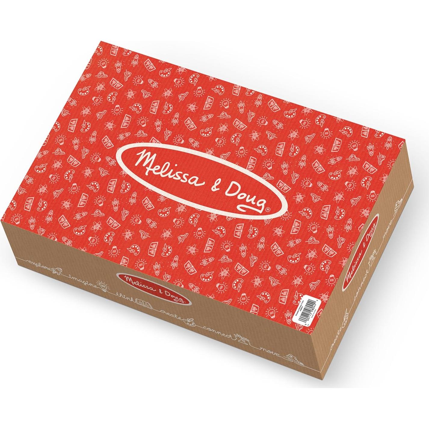 Juego de Ferrocarril de Madera Melissa & Doug 130 Piezas