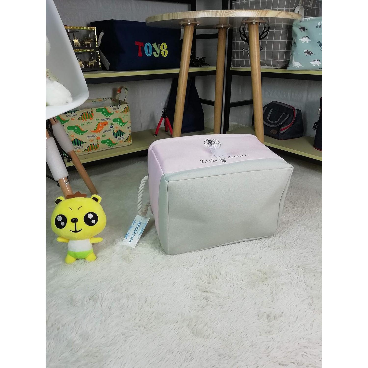 Caja de Almacenamiento Plegable LANGYASHAN 40x28x22 cm Rosa Niña