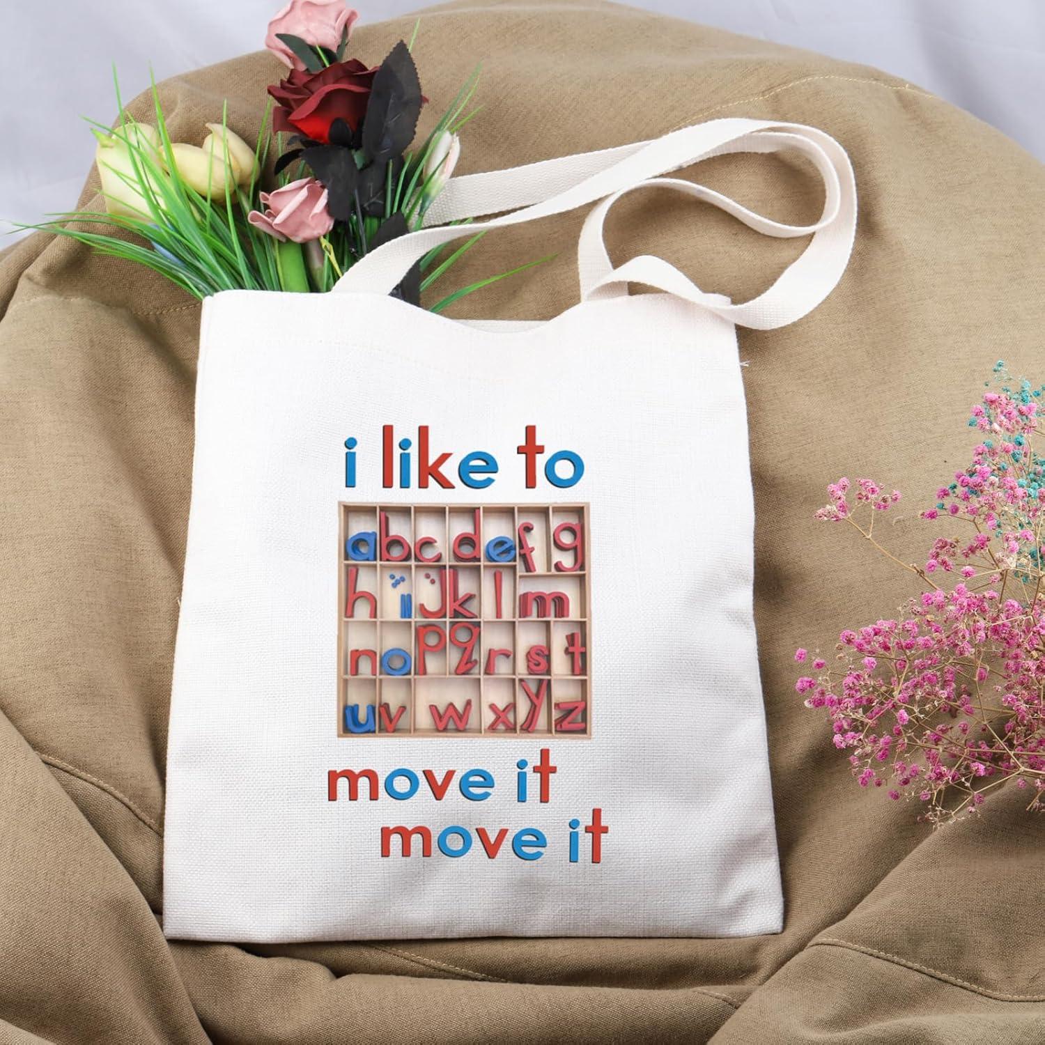 Bolsa Tote de Lona Lywjyb Móvil 39x35cm para Mujer