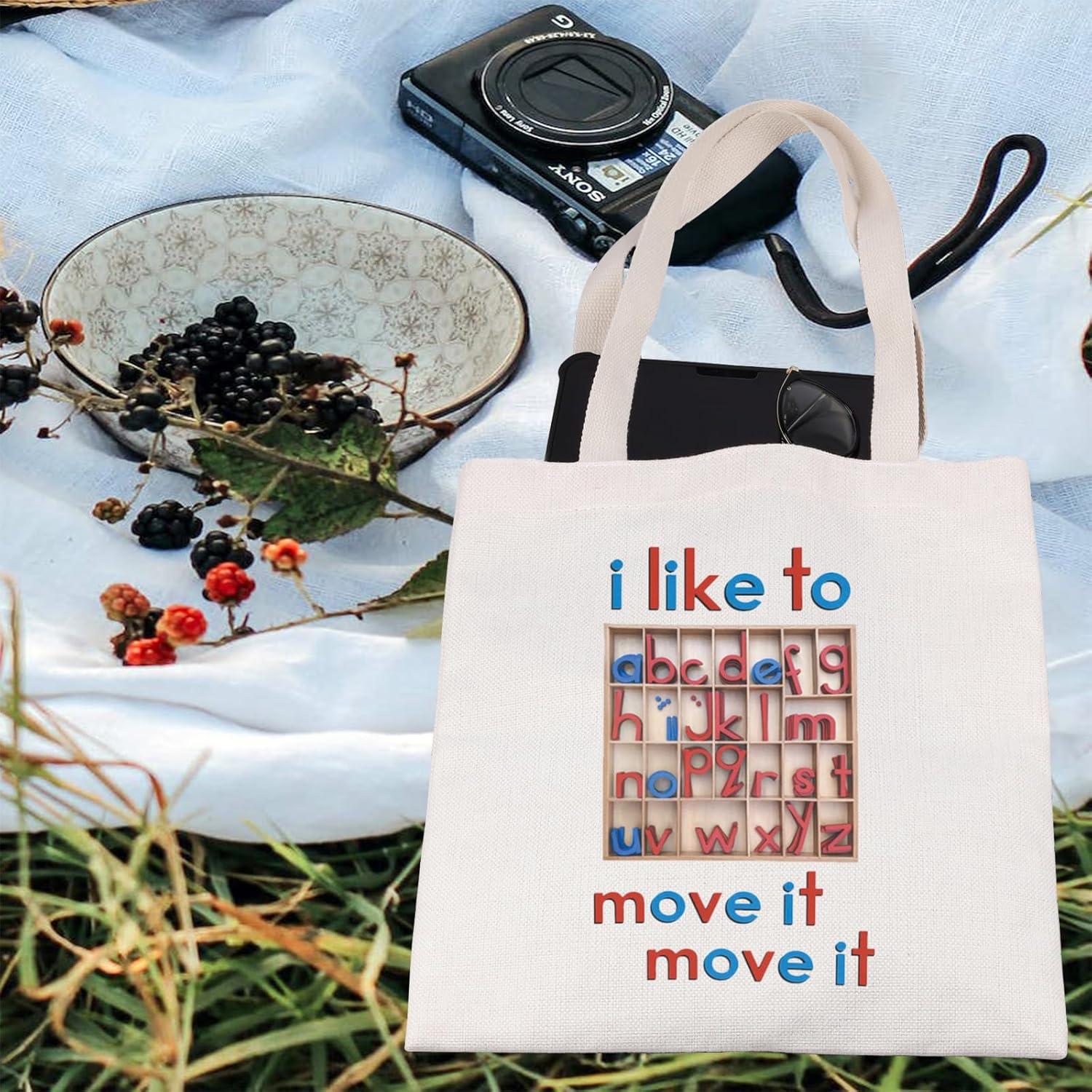 Bolsa Tote de Lona Lywjyb Móvil 39x35cm para Mujer