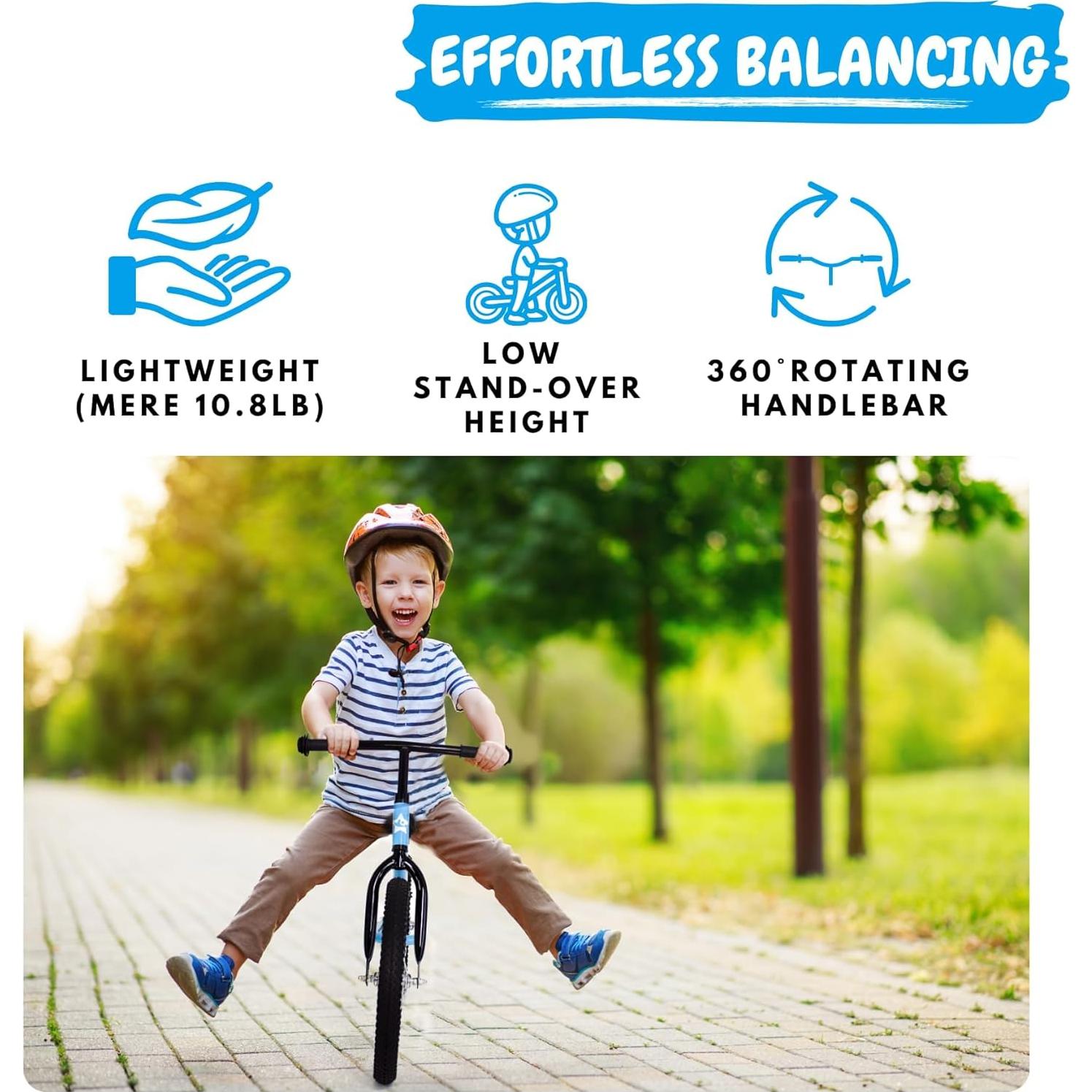 Bicicleta de Equilibrio Bicystar 16" Ajustable para Niños