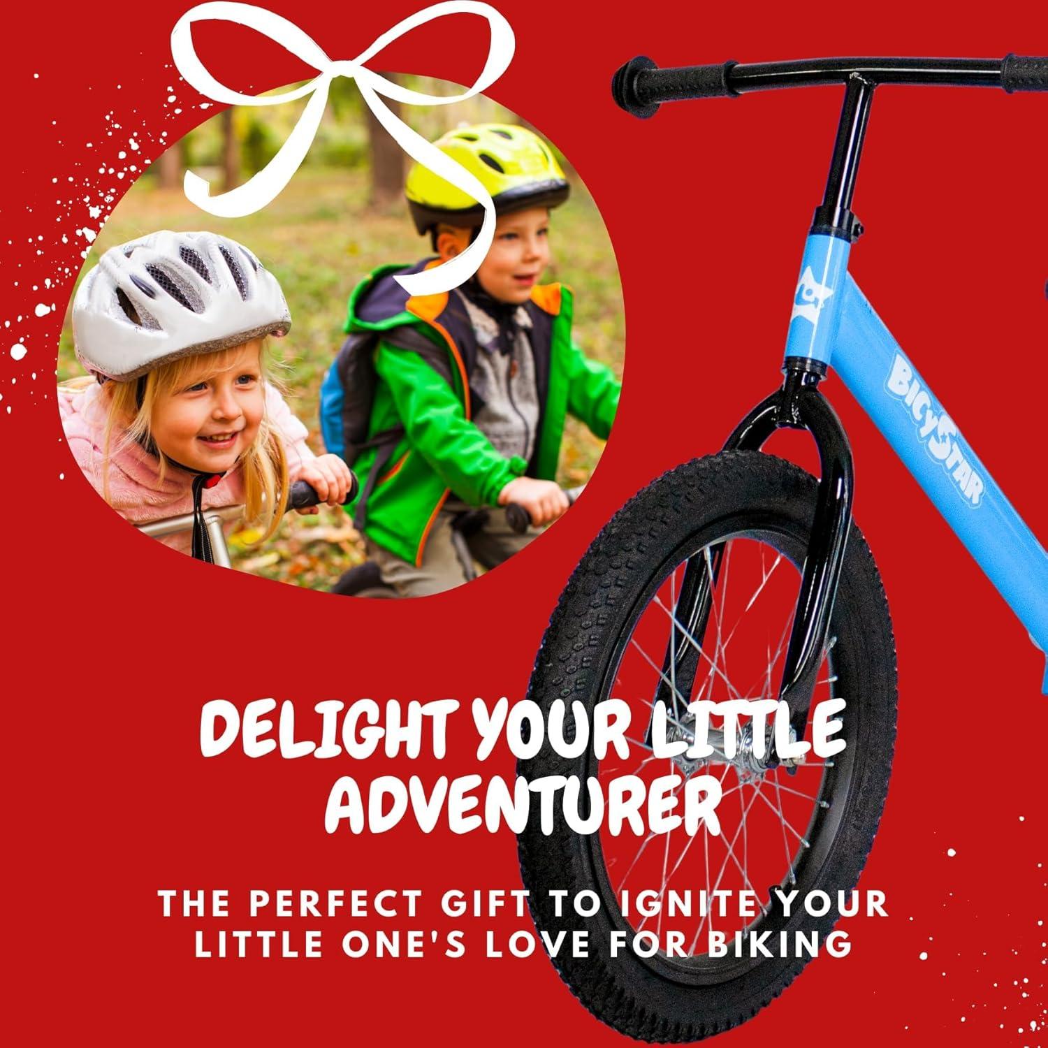 Bicicleta de Equilibrio Bicystar 16" Ajustable para Niños