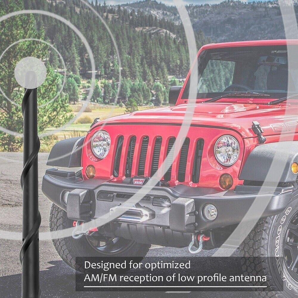 Antena BASIKER 33 cm para Jeep Gladiator 2007-2025