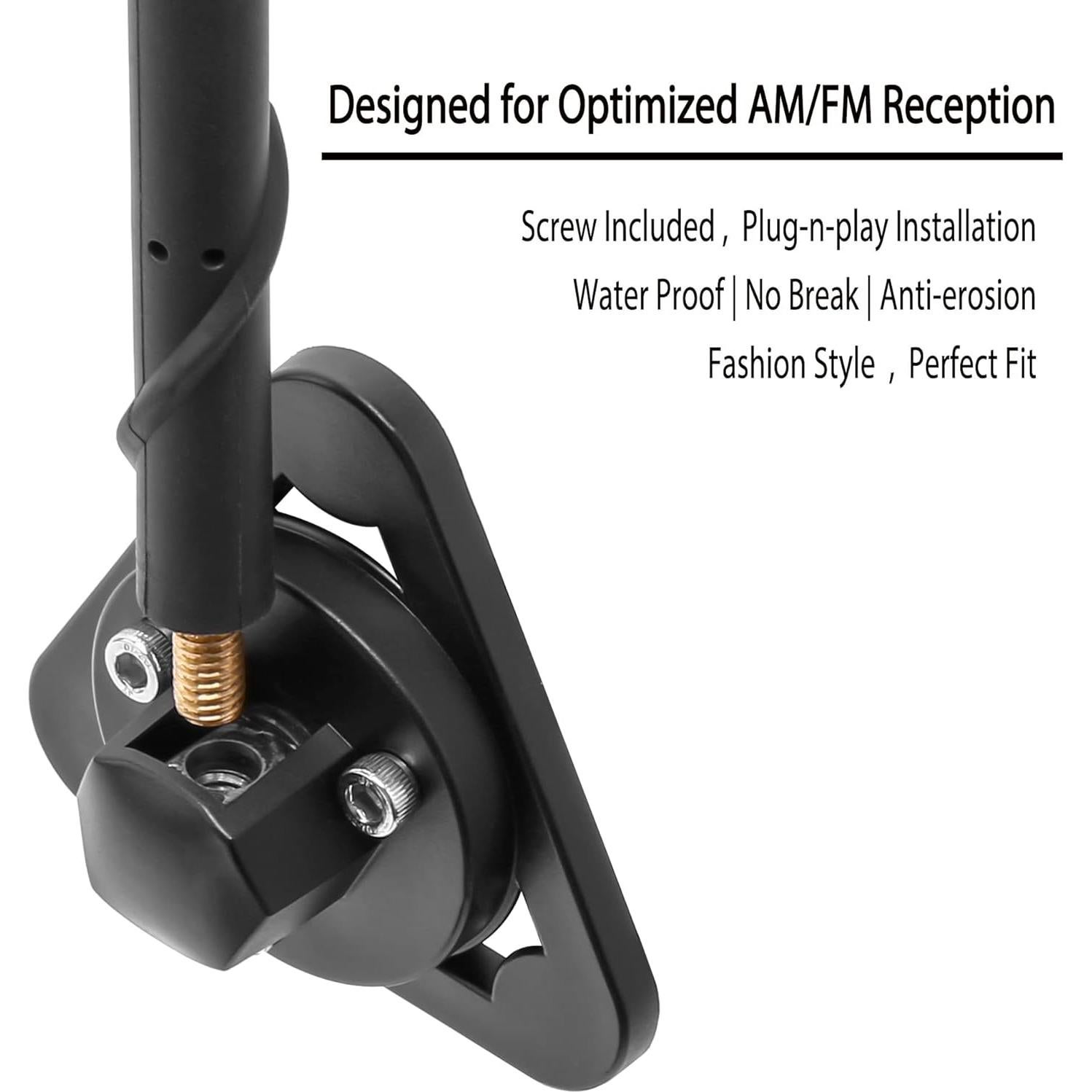 Antena BASIKER 33 cm para Jeep Gladiator 2007-2025